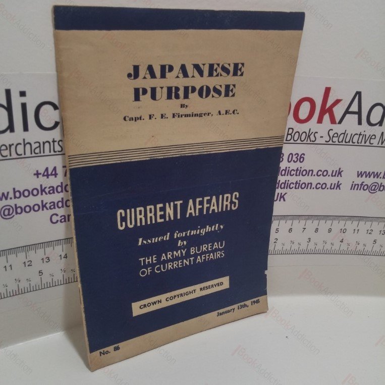 Japanese Purpose (Current Affairs No. 86, 13 January 1945)