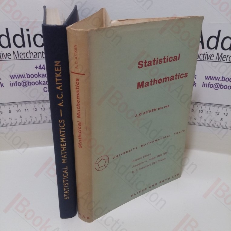Statistical Mathematics (University Mathematical Texts Series)