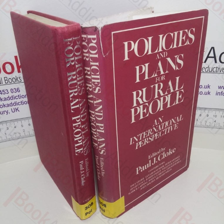 Policies and Plans For Rural People: An International Perspective