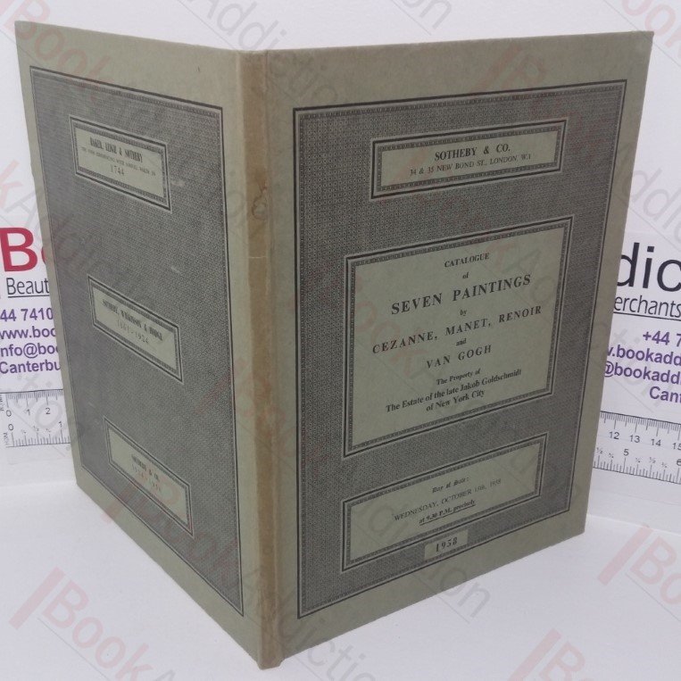 A Catalogue of Seven Paintings by Cezanne, Manet, Renoir and Van Gogh (Auction Catalogue, Sotheby’s, London, October 1958)