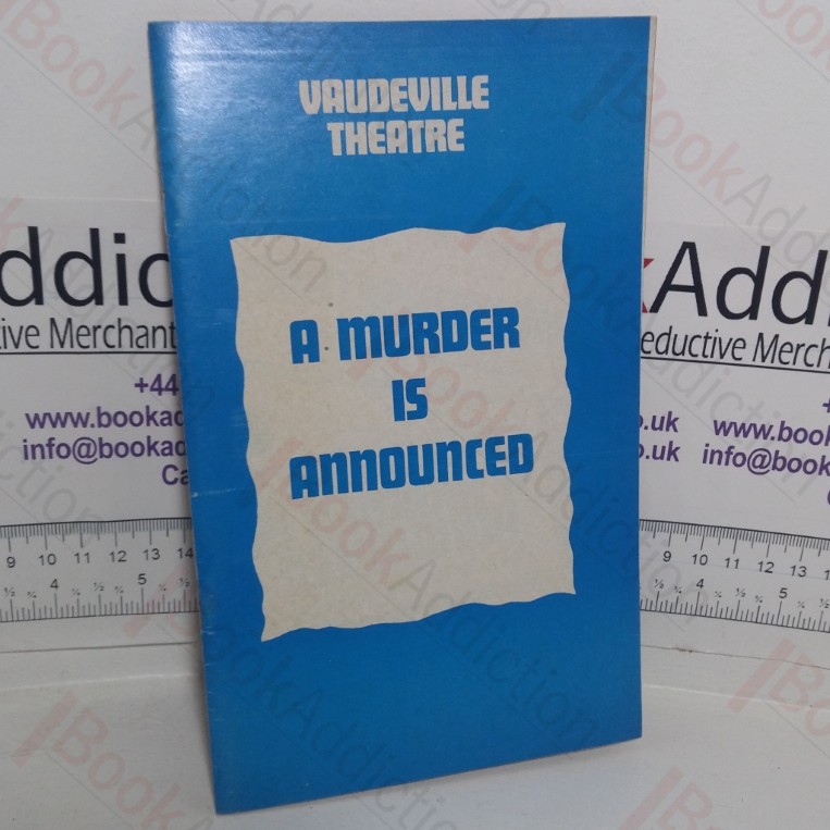 Murder is Announced Vaudville Theatre Programme
