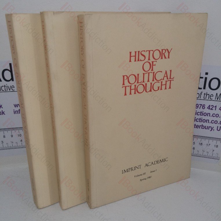History of Political Thought, Volume (1980), Issues 1-3