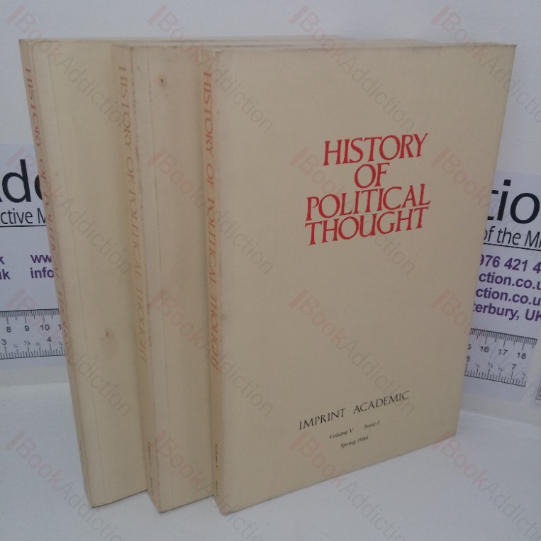History of Political Thought, Volume II (1981), Issues 1-3