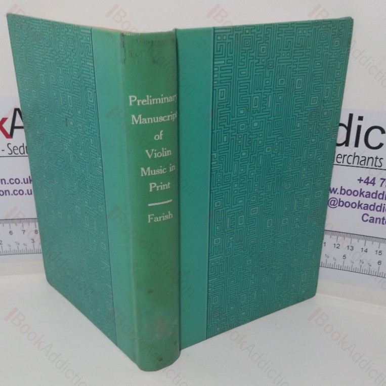 Preliminary Manuscript of Violin Music in Print