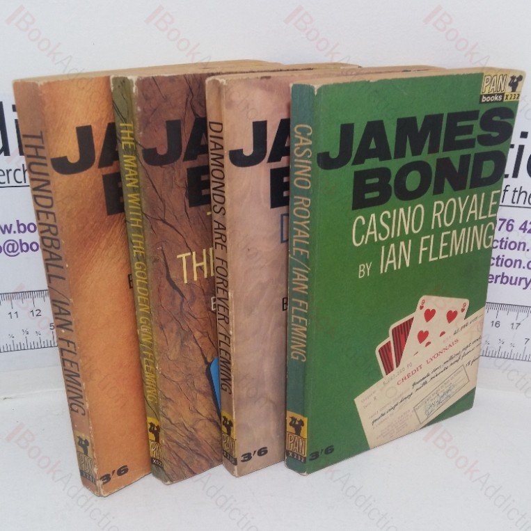 Casino Royale; The Man with the Golden Gun; Thunderball; Diamonds are Forever (Pan Books) (4 volumes)