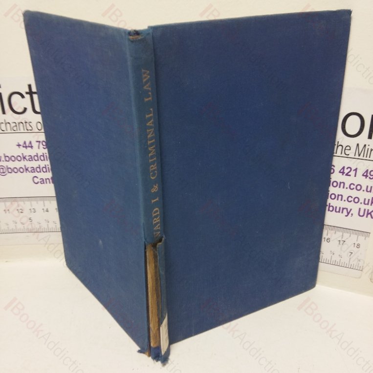 Edward I and Criminal Law (The Wiles Lectures)