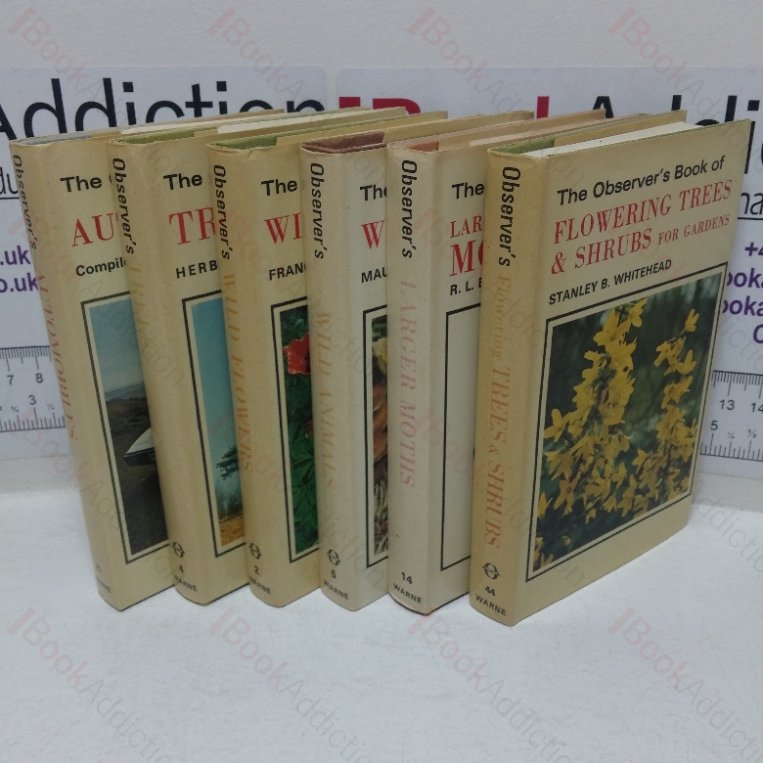 The Observer’s Book of Wild Flowers; Trees; Automobiles; Flowering Trees & Shrubs; Larger Moths; Wild Animals (Collection of Observer’s Pocket series, Six volumes)