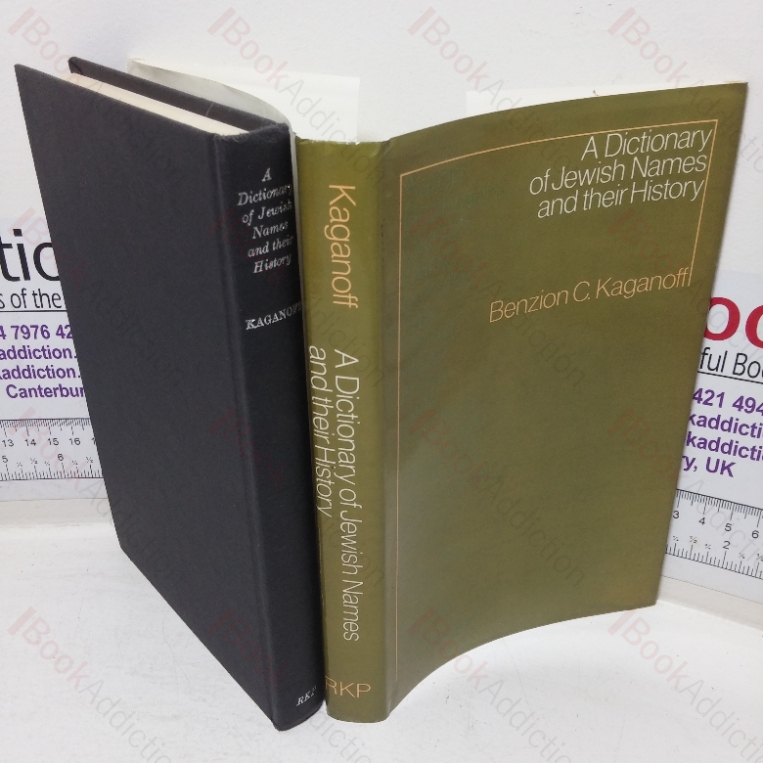 A Dictionary of Jewish Names and Their History