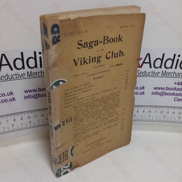 Saga-book of the Viking Club, Volume III, Part II, January 1903