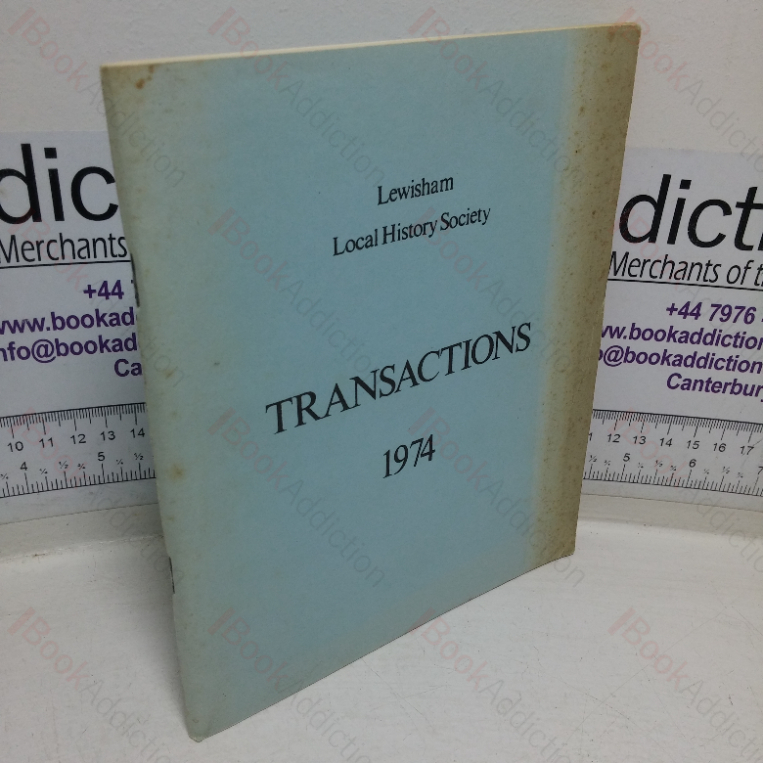 Lewisham Local History Society, Transactions, 1974