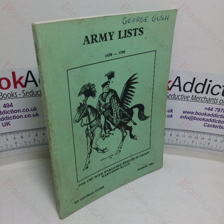 Army Lists, 1420 – 1700 for Use with Wargames Research Group Wargames Rules