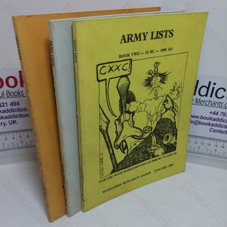 Army Lists: Book One; 3000BC – 75AD / Book Two; 55BC – 1000AD / Book Three: After 1000AD (Three Volumes)
