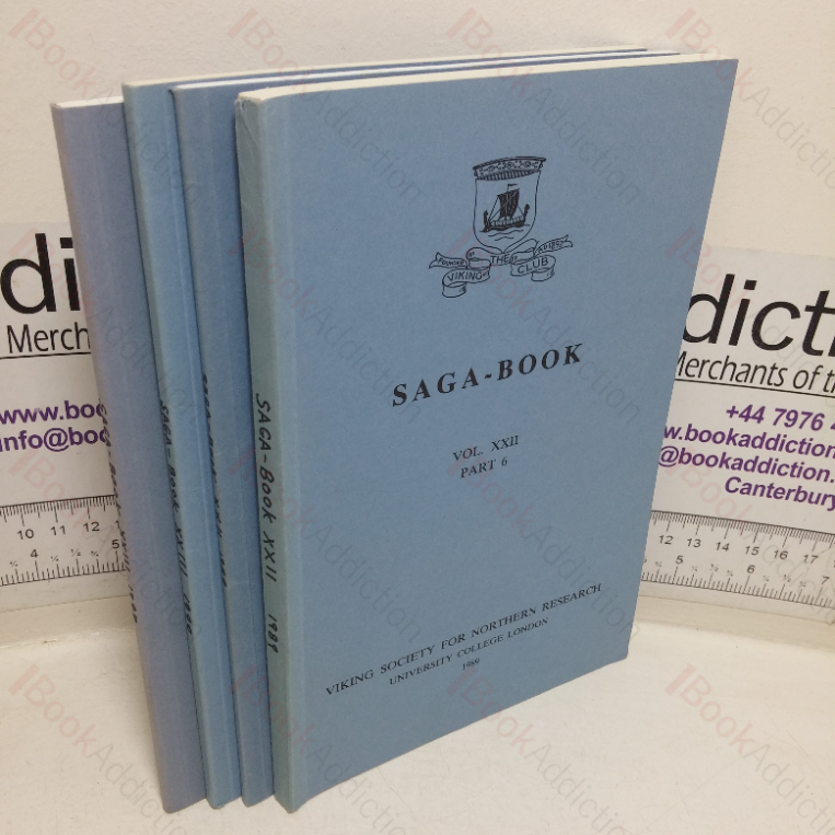 The Saga-Book – Journal of the Viking Society for Northern Research, Four Issues from between 1989 and 1993 (Four Volumes)