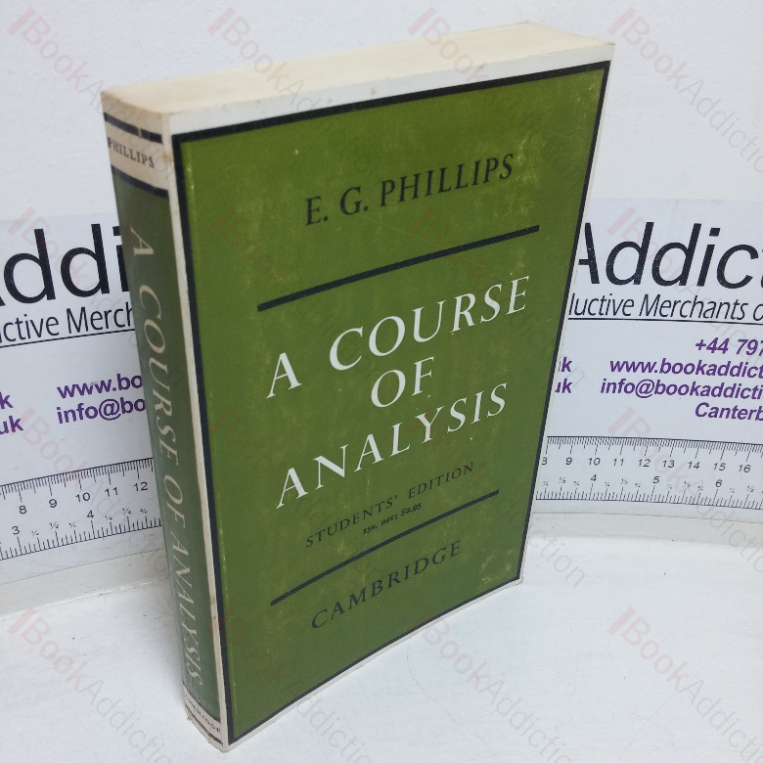 A Course of Analysis