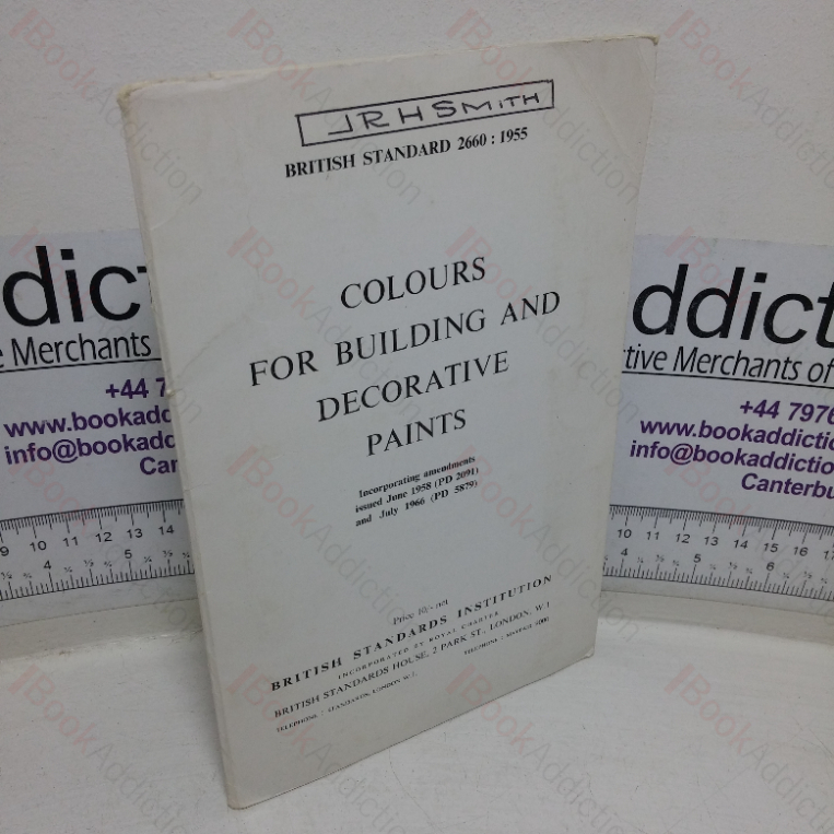 Colours for Building and Decorative Paints (British Standard 2660) Colour Charts
