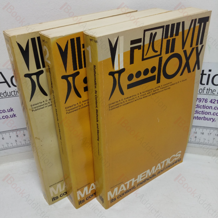 Mathematics: Its Content, Methods and Meaning, Volumes I, II and III (Three Volumes)