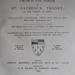 History and Antiquities of the Church and Parish of St Laurence, Thanet, titlepage, published 1895